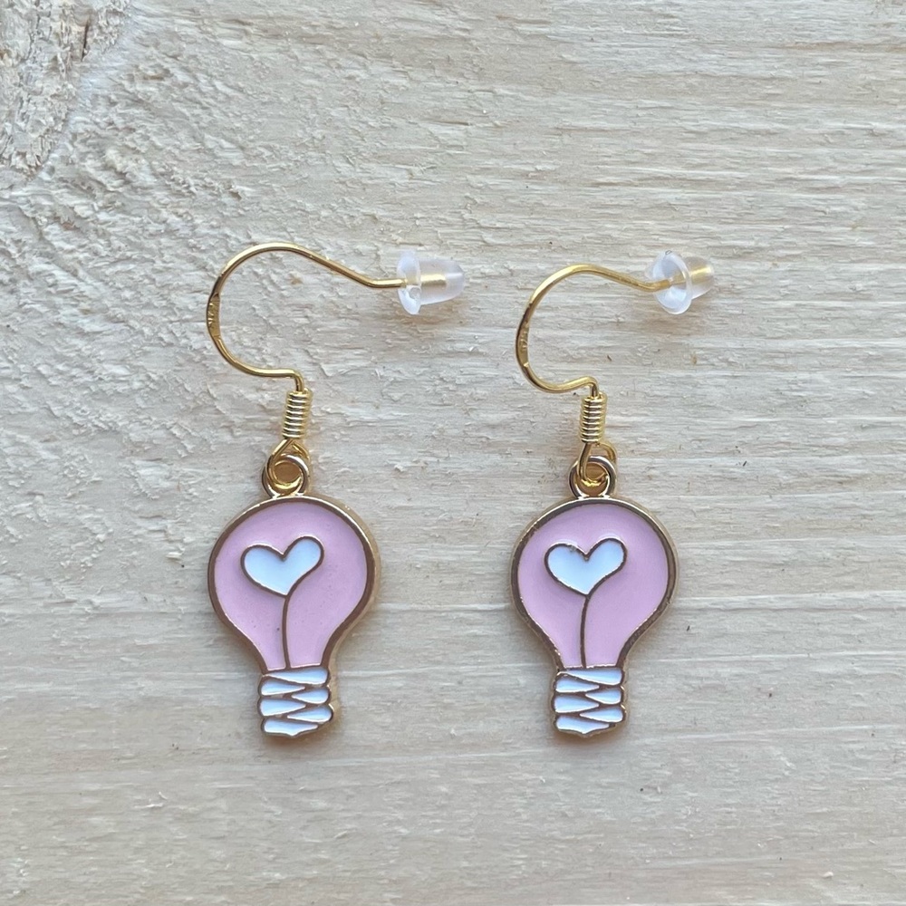 Gold Plated Edison Lightbulb Earrings